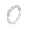 Thumbnail Image 1 of 1/4 CT. T.W. Diamond Double Contour Anniversary Band in 10K White Gold