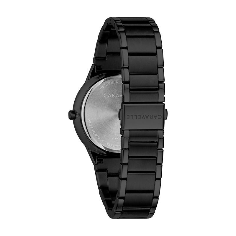 Men's Caravelle by Bulova Diamond Accent Black IP Watch (Model: 45D108 ...