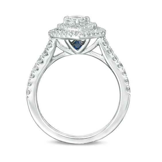 Vera Wang Love Collection 1 CT. T.W. Heart-Shaped Diamond Double Frame ...
