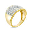 Thumbnail Image 1 of 1 CT. T.W. Baguette and Round Diamond Pattern Ring in 10K Gold