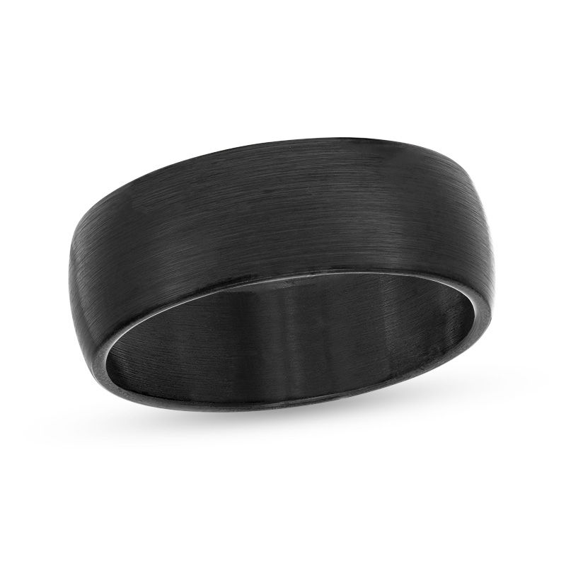 Enso Rings Elements Collection - 6.6mm Black Pearl Silicone Band