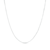 Thumbnail Image 0 of Made in Italy 0.7mm Box Chain Necklace in 10K White Gold - 18"