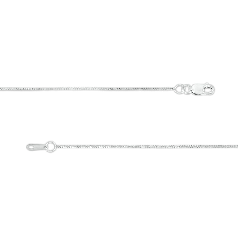 Made in Italy 0.7mm Box Chain Necklace in 10K White Gold - 18"