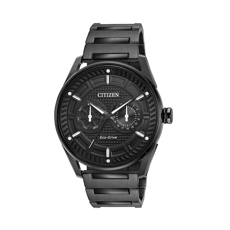 Men's Drive from Citizen Eco-Drive® CTO Black IP Watch with Black Dial ...
