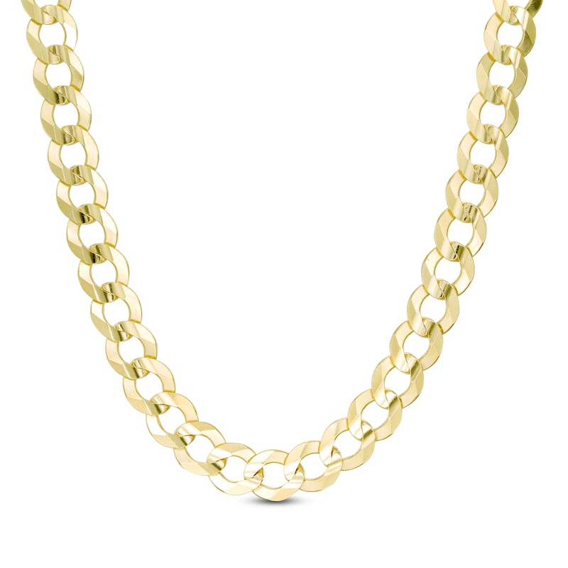 Made in Italy Men's 7.0mm Curb Chain Necklace in 10K Gold - 24
