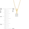 Thumbnail Image 3 of 1/4 CT. Diamond Solitaire Pendant in 10K Gold