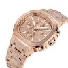Thumbnail Image 1 of Men's JBW Heist 1/5 CT. T.W. Diamond Chronograph 18K Rose Gold Plate Watch with Square Dial (Model: J6380C)