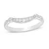 Thumbnail Image 0 of 1/6 CT. T.W. Diamond Contour Vintage-Style Anniversary Band in 10K White Gold