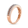 Thumbnail Image 2 of 1/2 CT. T.W. Champagne and White Diamond Ring in 10K Rose Gold