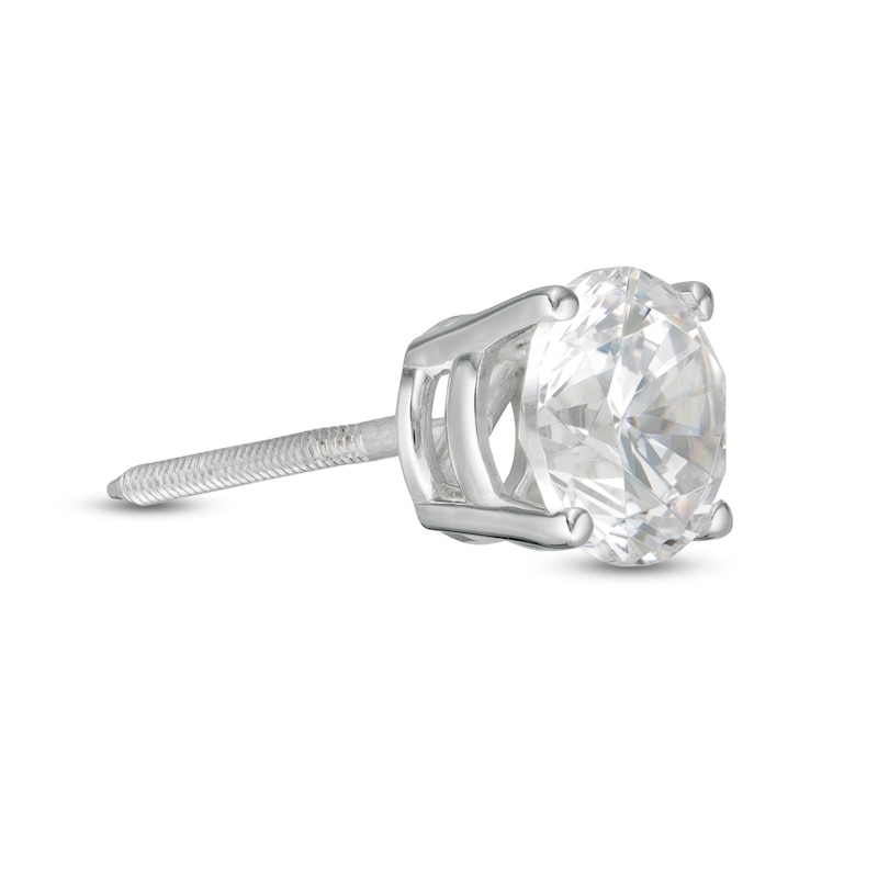 1 CT. Diamond Solitaire Single Stud Earring in 14K White Gold (I/I2 ...