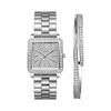 Thumbnail Image 0 of Ladies' JBW Cristal Square 1/8 CT. T.W. Diamond and Crystal Accent Watch and Bangle Set (Model: J6387-SetC)