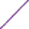 Thumbnail Image 0 of Amethyst Paper Clip Chain Bracelet in Sterling Silver
