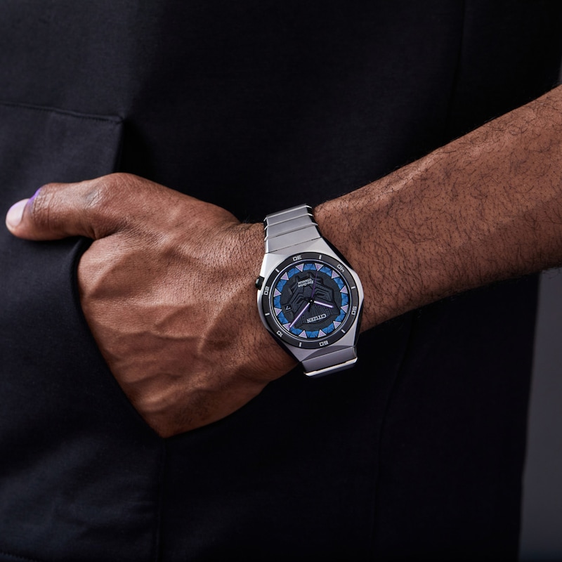 Men's Citizen ©Marvel Black Panther Super Titanium™ Watch (Model: AW1668-50W)