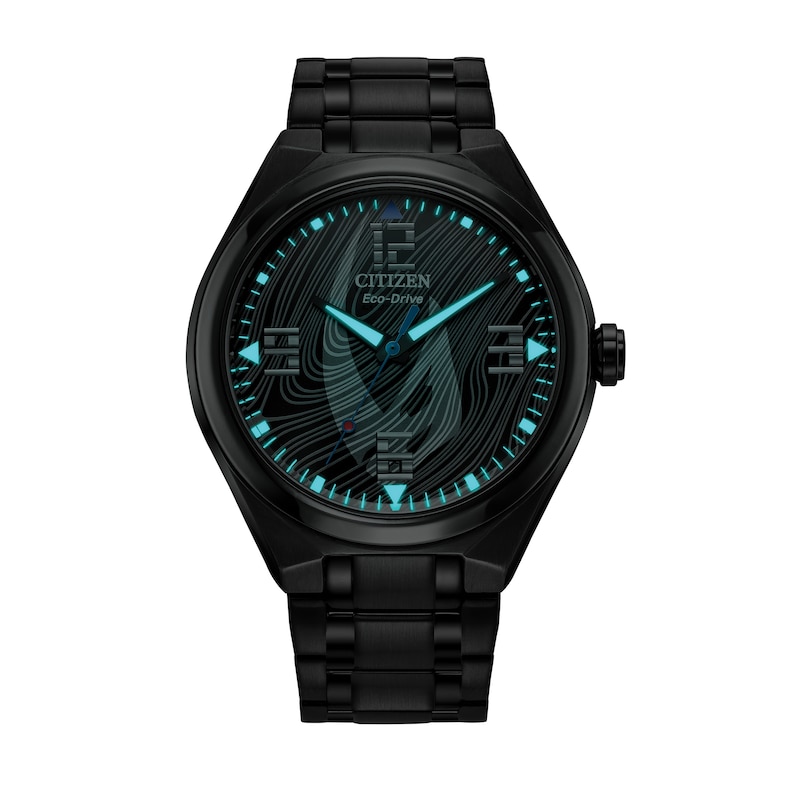 Men's Citizen Eco-Drive® Star Wars™ Mandalorian™ Black Strap Watch (Model: AW2045-57W)