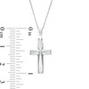 Thumbnail Image 3 of Cross Pendant in 14K White Gold