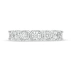 Thumbnail Image 3 of 1 CT. T.W. Diamond Seven Stone Anniversary Band in 10K White Gold