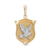 Thumbnail Image 0 of Men's Eagle Shield Necklace Charm in 10K Two-Tone Gold