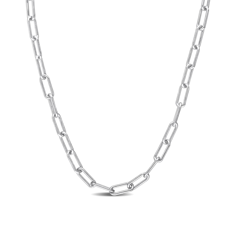 3.5mm Paper Clip Chain Necklace in Sterling Silver | Zales