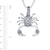 Thumbnail Image 3 of Men's Oxidized Tribal-Style Scorpio Zodiac Pendant in Stainless Steel - 20"