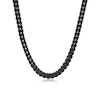 Thumbnail Image 0 of Men's 6.0mm Multi-Finish Foxtail Chain Necklace in Solid Stainless Steel  with Black IP - 22"