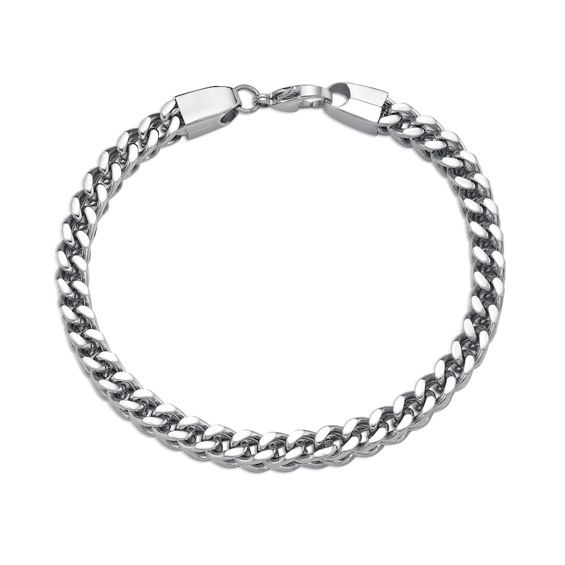 Men's 6.0mm Foxtail Chain Bracelet in Solid Stainless Steel - 9.0