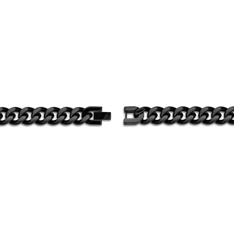 Zales Men's 12.0mm Curb Chain Bracelet in Stainless Steel - 9.0
