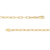 Thumbnail Image 2 of 3.55mm Paper Clip Cheval Chain Bracelet in Solid 10K Gold - 7.5"