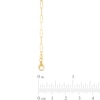 Thumbnail Image 2 of 2.1mm Paper Clip Chain Necklace in Hollow 14K Gold - 24"