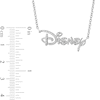 Thumbnail Image 2 of Collector's Edition Enchanted Disney 100th Anniversary 1/6 CT. T.W. Diamond Script Necklace in Sterling Silver