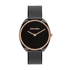 Thumbnail Image 0 of Ladies' Calvin Klein Two-Tone IP Mesh Watch with Black Dial (Model: 25200272)