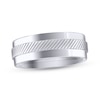 Thumbnail Image 0 of Men's 7.0mm Ribbed Stripe Band in Tungsten