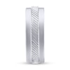 Thumbnail Image 1 of Men's 7.0mm Ribbed Stripe Band in Tungsten