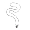Thumbnail Image 2 of Men's 10.0-11.0mm Black Tahitian Cultured Pearl Pendant Box Chain Necklace in Sterling Silver-20"