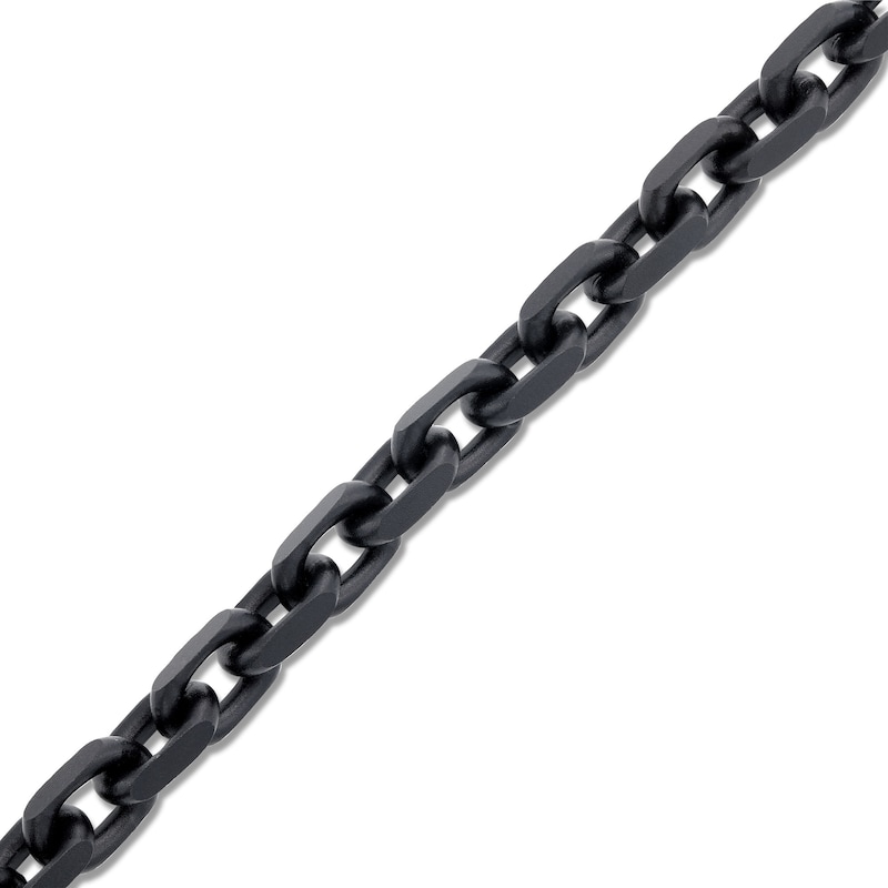 Vera Wang Men 6.8mm Squared Rolo Chain Bracelet in Sterling Silver with ...