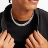 Thumbnail Image 3 of Zales x Alessi Domenico 10-1/2 CT. T.W. Diamond Miami Cuban Chain Necklace in 18K White Gold - 18"
