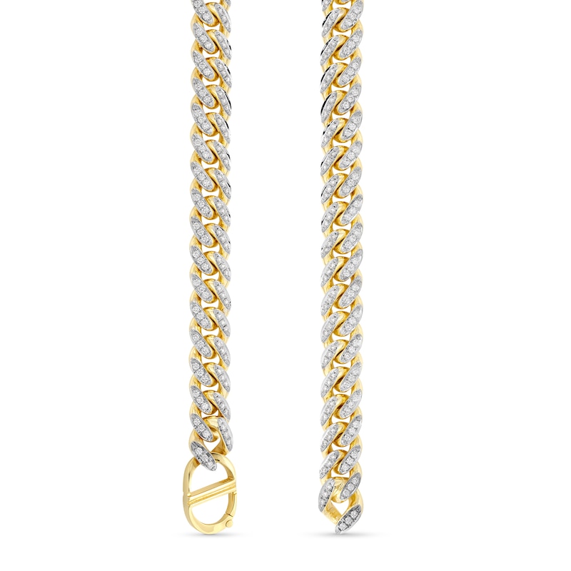 Zales x Alessi Domenico Diamond Miami Cuban Chain Necklace in 18K Gold - 16-24"