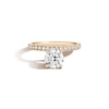 Thumbnail Image 0 of Zales x SHAHLA 2-1/4 CT. T.W. Certified Lab-Created Diamond Cantilever Pavé Engagement Ring in 14K Gold (F/VS2)