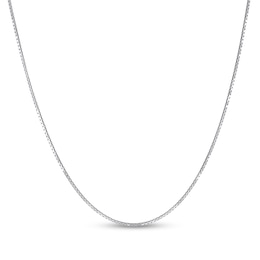 1.2mm Diamond-Cut Box Chain Necklace in Solid Sterling Silver - 18&quot;