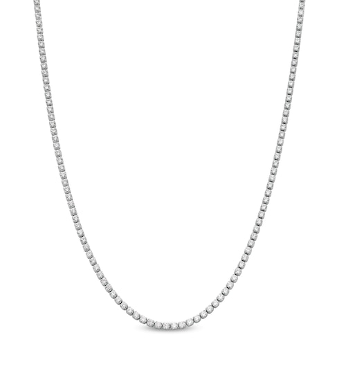 3 CT. T.w. Certified Lab-Created Diamond Tennis Necklace in 14K Gold (F/Si2