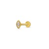 Thumbnail Image 1 of Diamond Accent Marquise Tube Cartilage Single Stud Earring in 14K Gold