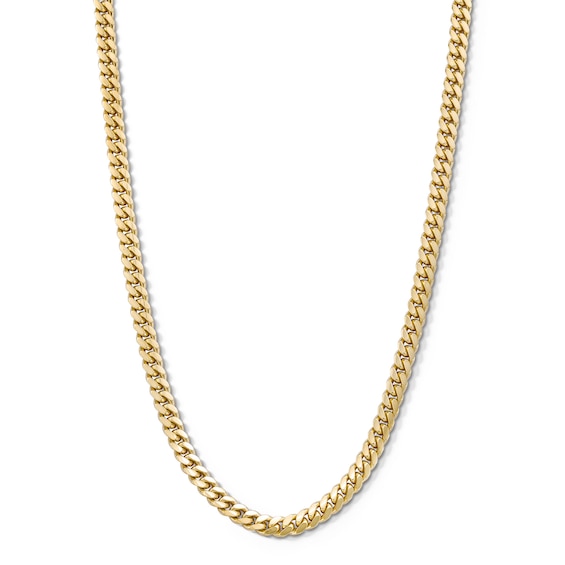 4.95mm Cuban Curb Chain Necklace in Solid 10K Gold - 20”