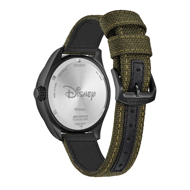 Main Image 3 of Men's Citizen Eco-Drive® Mickey Mouse Alpine Climber Green Strap Watch and Pin Box Set (Model: AW0148-47W)