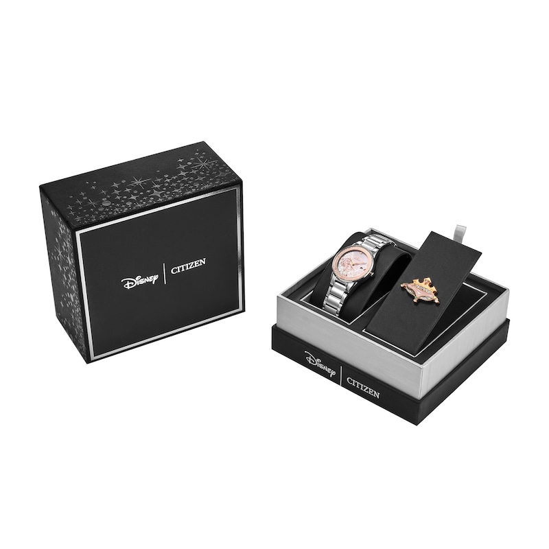 Main Image 5 of Ladies' Citizen Eco-Drive® Disney Sleeping Beauty Pink Mother-of-Pearl Watch and Pin Box Set (Model: GA1081-65N)