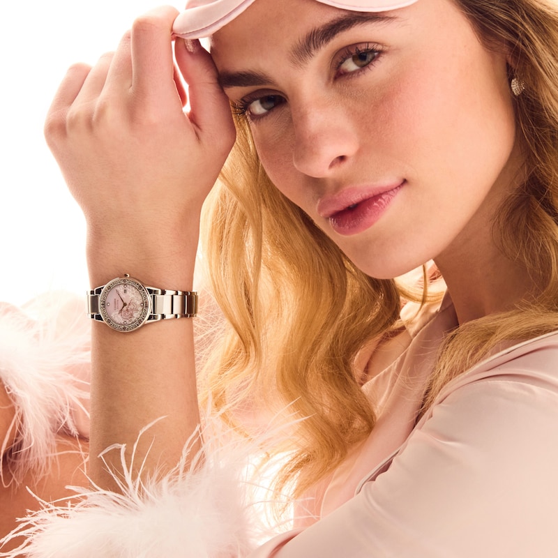 Main Image 6 of Ladies' Citizen Eco-Drive® Disney Sleeping Beauty Pink Mother-of-Pearl Watch and Pin Box Set (Model: GA1081-65N)