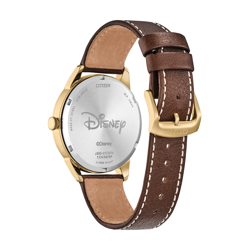 Main Image 3 of Citizen Eco-Drive® Disney Donald Duck and Crew 90th Anniversary Leather Strap Watch and Pin Box Set (Model: AW0093-04W)