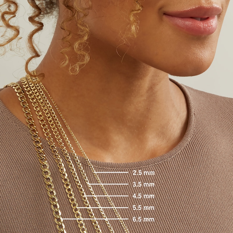 Main Image 3 of 5.0mm Miami Cuban Curb Chain Necklace in Solid 14K Gold - 24"
