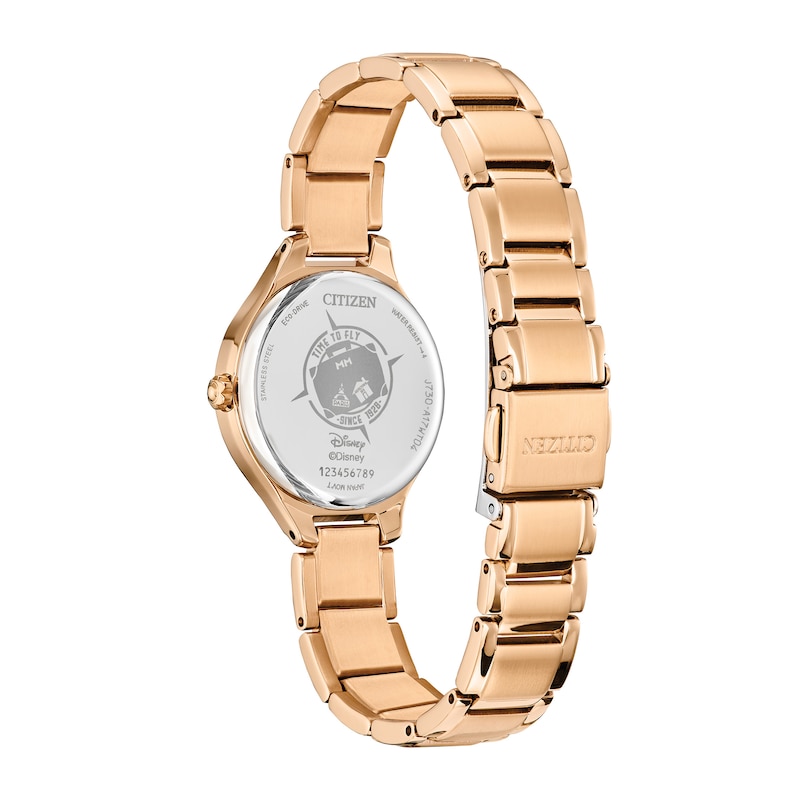Main Image 3 of Ladies' Citizen Eco-Drive® Disney Mickey Mouse & Minnie Mouse in Paris Rose-Tone IP Watch (Model: FE2103-52D)