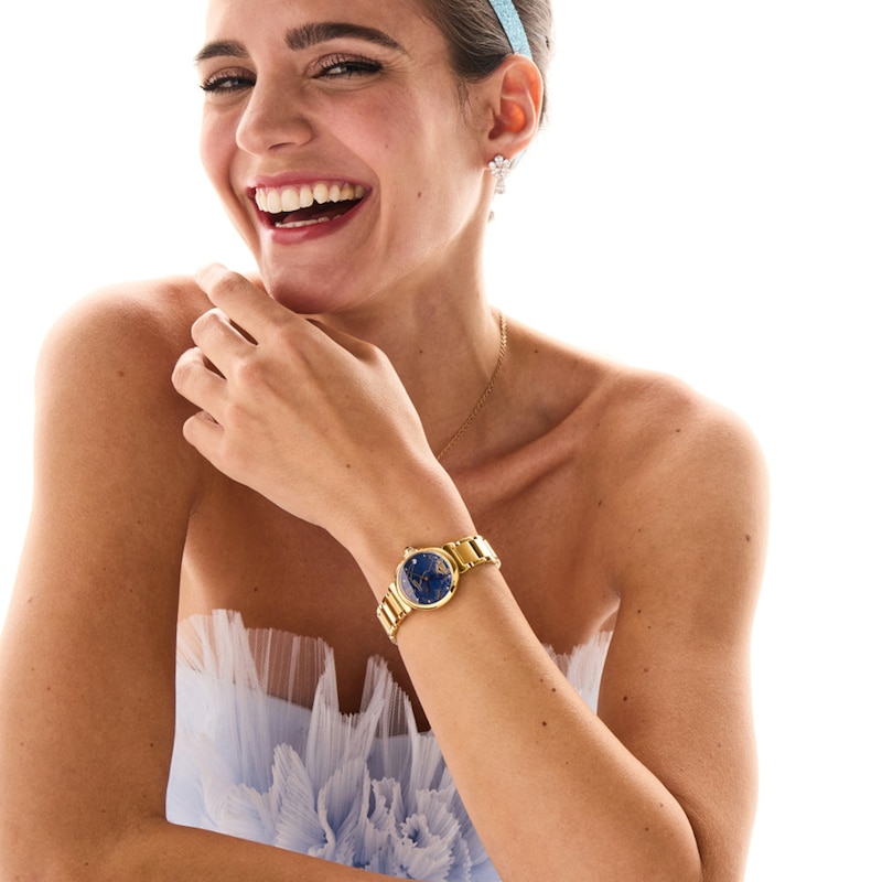 Main Image 6 of Ladies’ Citizen Eco-Drive® Disney Cinderella 75th Anniversary Diamond Watch and Pin Box Set (Model: EM1068-69W)