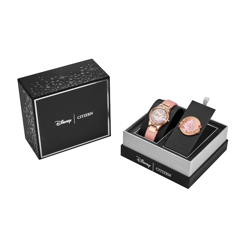 Main Image 4 of Ladies’ Citizen Eco-Drive® Disney Belle Watch with White Mother of Pearl Dial (Model: GA1083-43D)