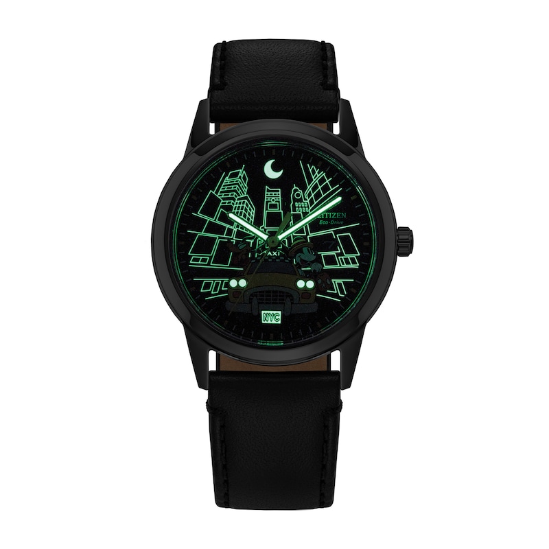 Main Image 5 of Unisex Citizen Eco-Drive® Disney Mickey Mouse & Friends Time to Fly Watch with Black Dial (Model: AW1860-01W)